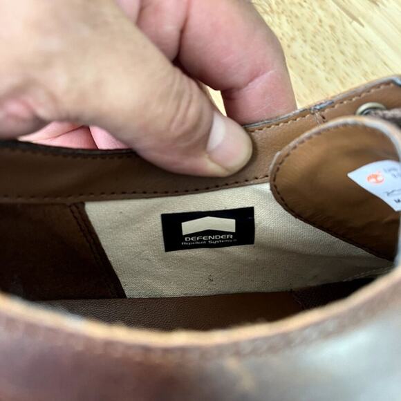 Timberland Shoes Oxford Mens 9.5 US Brown Kendrick Leather Lace Up A1NDI A3119 - Picture 9 of 11